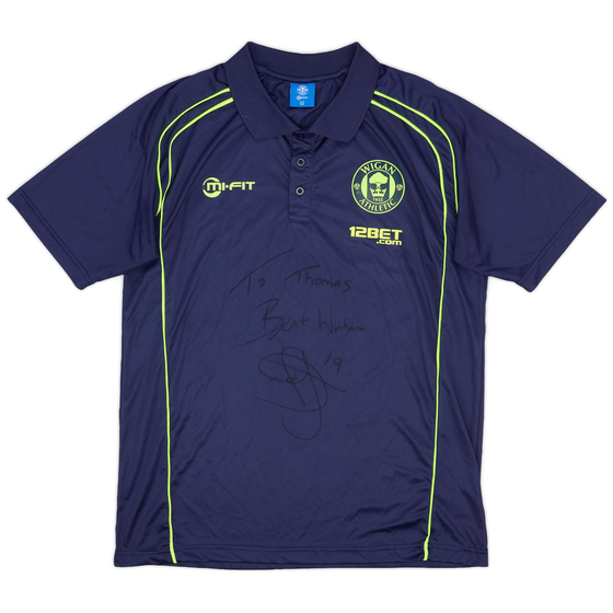 2011-12 Wigan Mi-Fit Signed Polo Shirt - 8/10 - (M)
