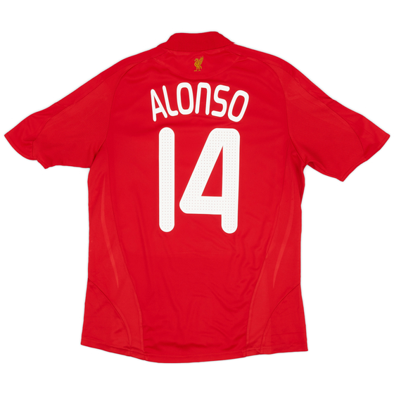2008-10 Liverpool Home Shirt Alonso #14 - 7/10 - (M)