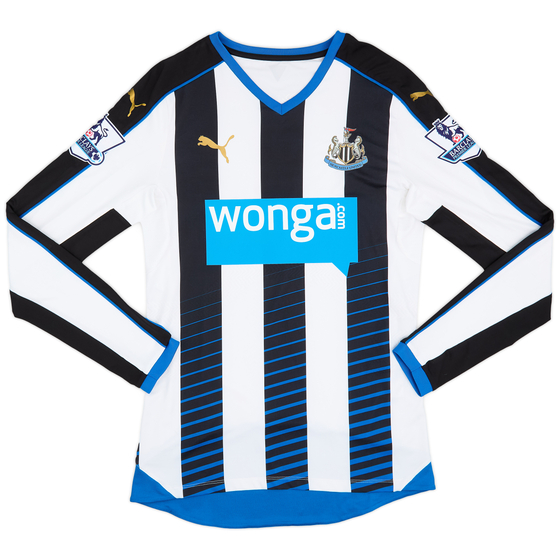 2015-16 Newcastle Player Issue ACTV Fit Home L/S Shirt - 9/10 - (L)
