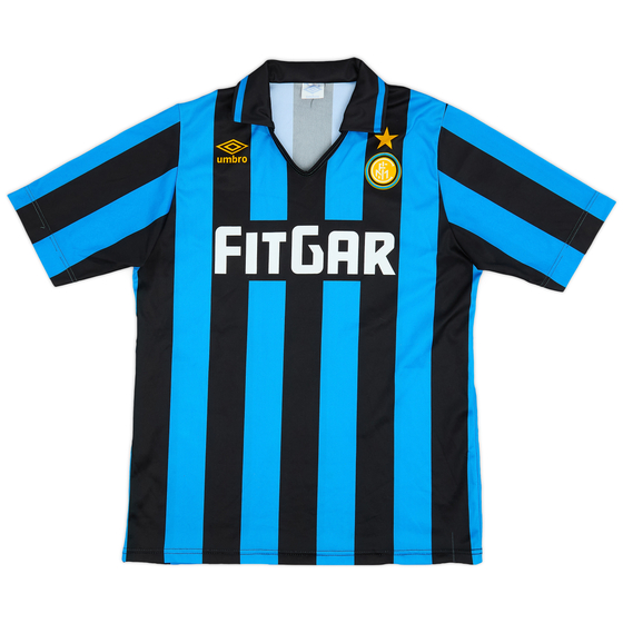 1991-92 Inter Milan Basic Home Shirt - 8/10 - (S)