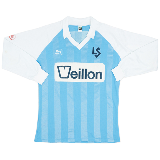 1986-87 Lausanne-Sport Home L/S Shirt #12 - 9/10 - (L)