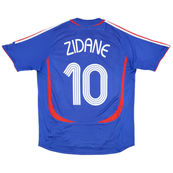 2006-07 France Home Shirt Zidane #10 - 7/10 - (L)