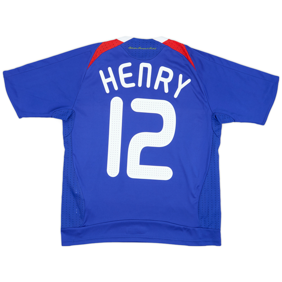 2007-08 France Home Shirt Henry #12 - 8/10 - (L.Boys)