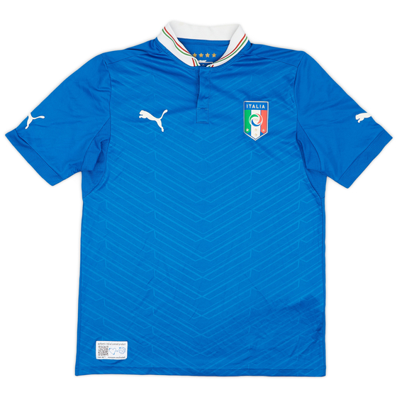 2012-13 Italy Home Shirt - 9/10 - (XL.Boys)
