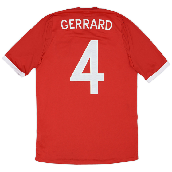 2010-11 England Away Shirt Gerrard #4 - 6/10 - (M)
