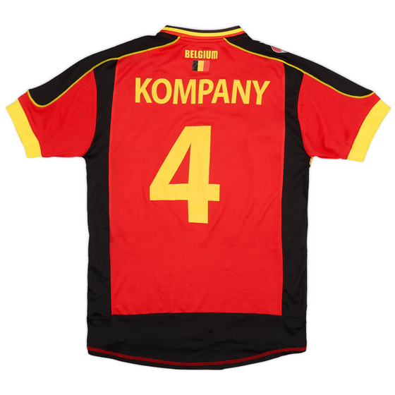 2012-13 Belgium Home Shirt Kompany #4 - 5/10 - (S)