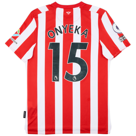 2022-23 Brentford Match Issue Home Shirt Onyeka #15