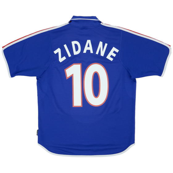 2000-02 France Home Shirt Zidane #10 - 6/10 - (L)