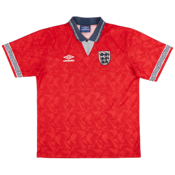 1990-92 England Away Shirt - 8/10 - (L)