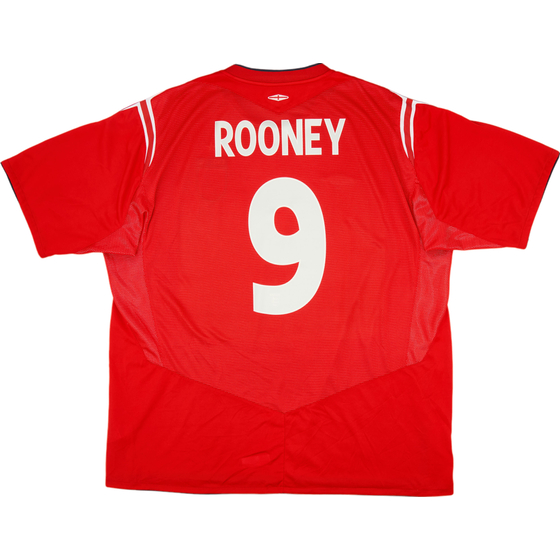 2006-08 England Away Shirt Rooney #9 - 8/10 - (3XL)