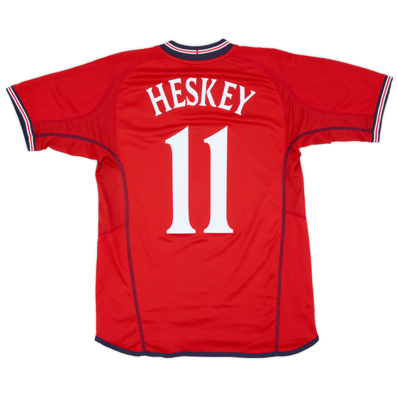 2002-04 England Away Shirt Heskey #11 - 8/10 - (M)