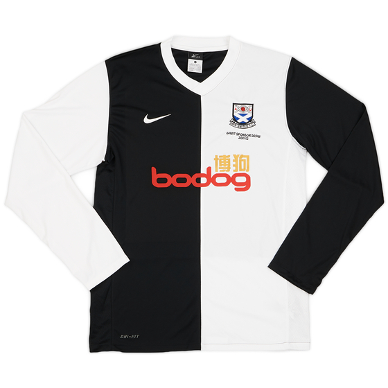 2011-12 Ayr United Home L/S Shirt - 9/10 - (S)