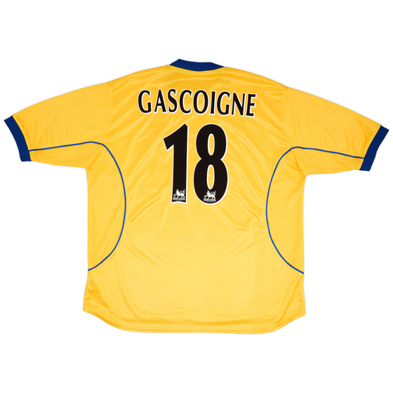 2000-01 Everton Away Shirt Gascoigne #18 - 8/10 - (XXL)