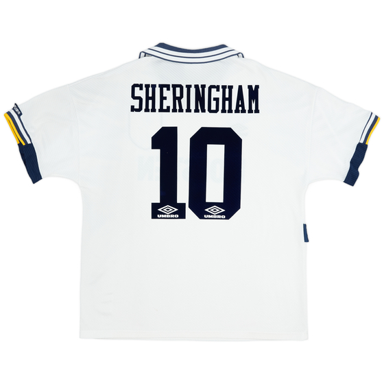 1994-95 Tottenham Home Shirt Sheringham #10 - 8/10 - (XL)