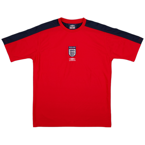 2000-02 England Umbro Training Shirt - 9/10 - (M)