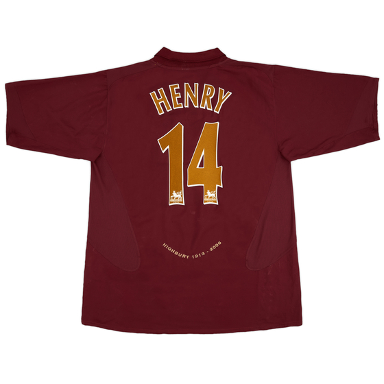 2005-06 Arsenal Home Shirt Henry #14 - 5/10 - (XXL)
