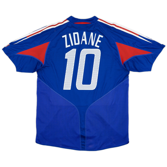 2004-06 France Home Shirt Zidane #10 - 6/10 - (L)