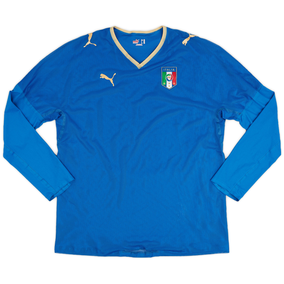 2007-08 Italy Player Issue Home L/S Shirt - 8/10 - (XXL)