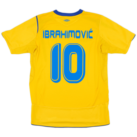 2006-07 Sweden Home Shirt Ibrahimovic #10 - 9/10 - (S)