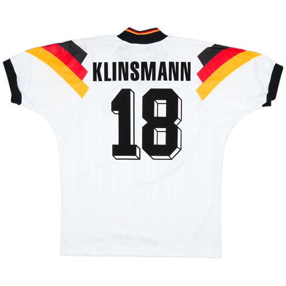 1992-94 Germany Home Shirt Klinsmann #18 - 9/10 - (L/XL)