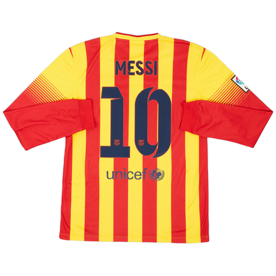 2013-15 Barcelona Away L/S Shirt Messi #10 - 9/10 - (M)
