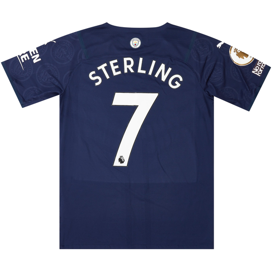 2021-22 Manchester City Match Issue Third Shirt Sterling #7
