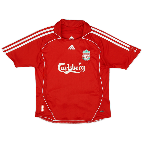 2006-08 Liverpool Home Shirt - 9/10 - (M.Boys)