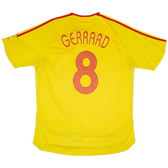 2006-07 Liverpool Away Shirt Gerrard #8 - 6/10 - (L)