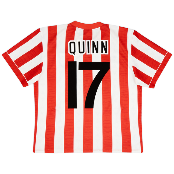 1996-97 Sunderland Home Shirt Quinn #17 - 8/10 - (M)
