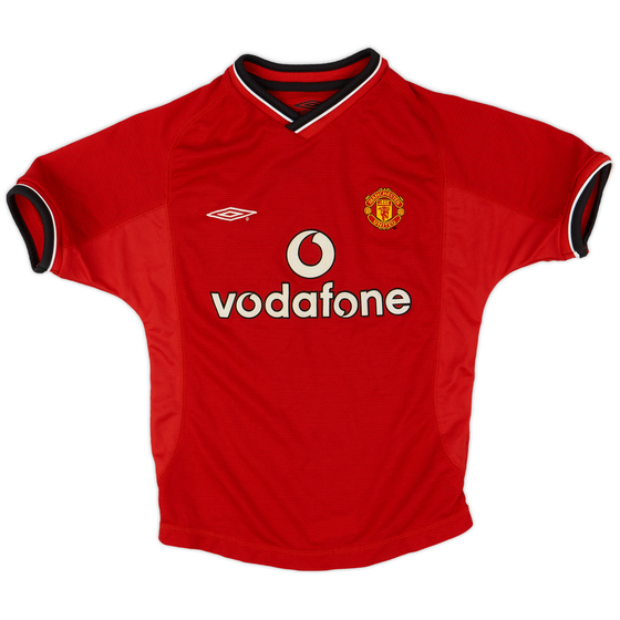 2000-02 Manchester United Home Shirt - 8/10 - (S.Boys)