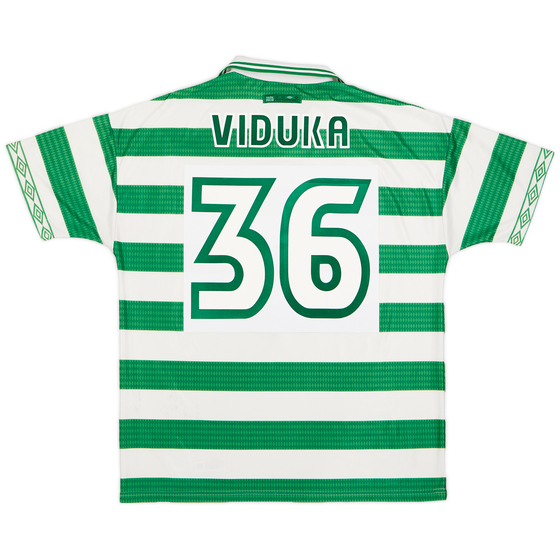 1997-99 Celtic Home Shirt Viduka #36 - 7/10 - (XL)