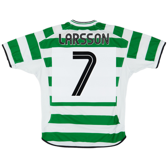 2001-03 Celtic Home Shirt Larsson #7 - 6/10 - (M)