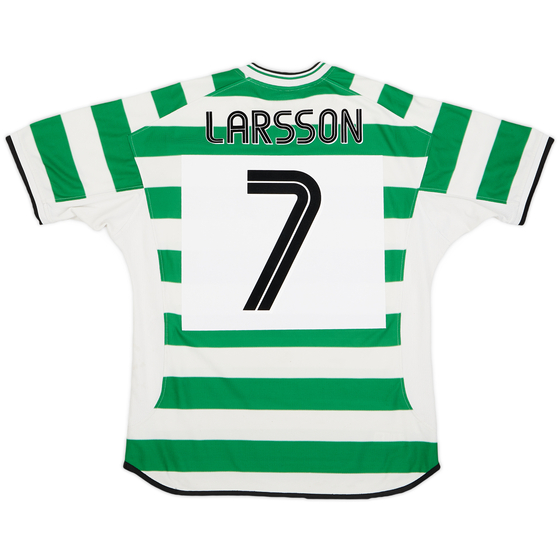 2001-03 Celtic Home Shirt Larsson #7 - 8/10 - (L)