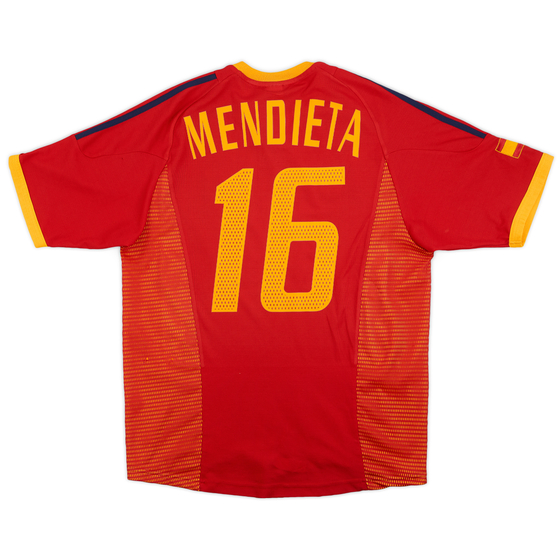 2002-04 Spain Home Shirt Mendieta #16 - 8/10 - (M)