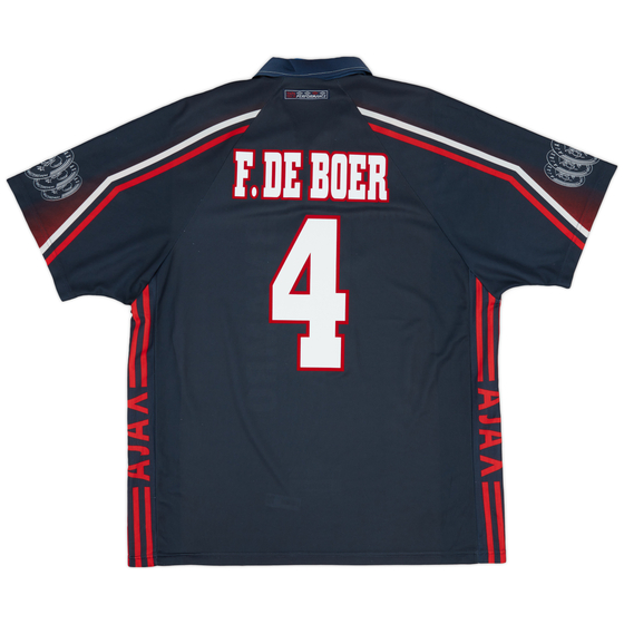 1997-98 Ajax Away Shirt F.De Boer #4 - 8/10 - (XL)