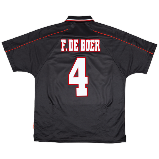 1998-99 Ajax Away Shirt F.De Boer #4 - 8/10 - (L)