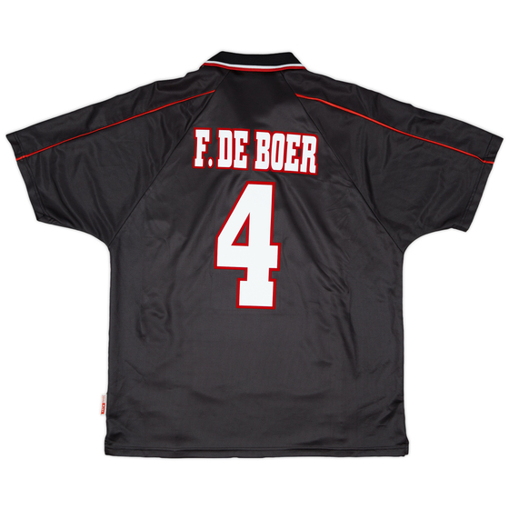 1998-99 Ajax Away Shirt F. De Boer #4 - 9/10 - (L)