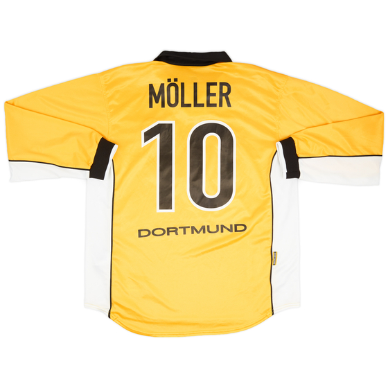 1998-00 Borussia Dortmund Home L/S Shirt Möller #10 - 8/10 - (XL)
