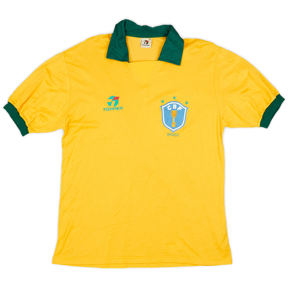 1990 Brazil Home Shirt - 8/10 - (L)