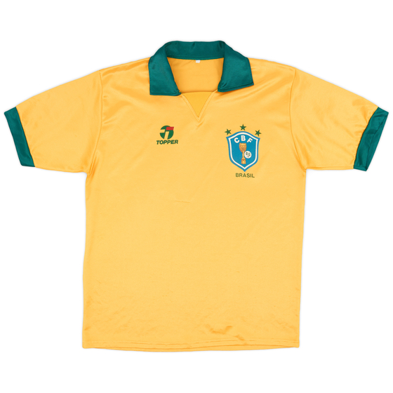 1990 Brazil Home Shirt - 8/10 - (L)