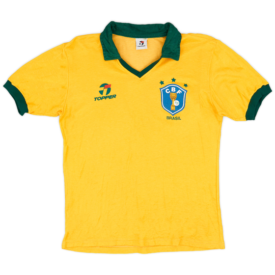 1985-88 Brazil Home Shirt - 8/10 - (L)