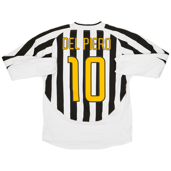 2003-04 Juventus Home L/S Shirt Del Piero #10 - 9/10 - (L)