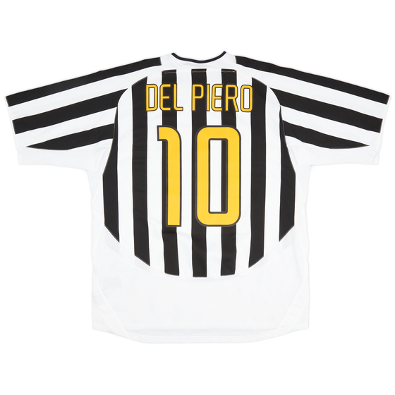 2003-04 Juventus Home Shirt Del Piero #10 - 8/10 - (XL)