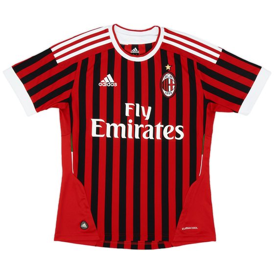 2011-12 AC Milan Home Shirt - 4/10 - (L.Boys)