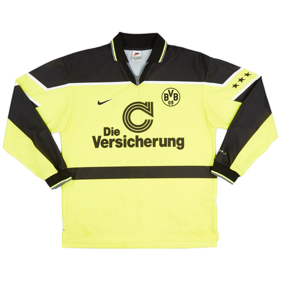 1997-98 Borussia Dortmund Player Issue Home L/S Shirt - 8/10 - (XL)