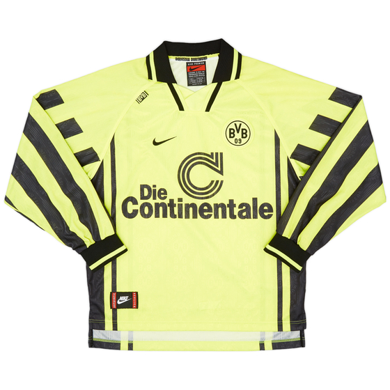 1996-97 Borussia Dortmund Home L/S Shirt - 9/10 - (L)