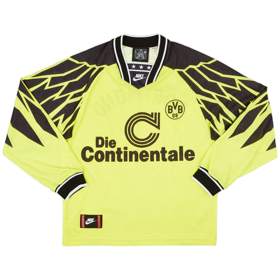 1994-95 Borussia Dortmund Home L/S Shirt - 9/10 - (S)