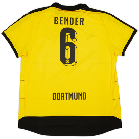 2015-16 Borussia Dortmund Home Shirt Bender #6 - 9/10 - (3XL)