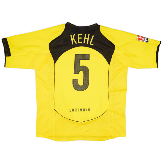 2004-05 Borussia Dortmund Home Shirt Kehl #5 - 9/10 - (XL)