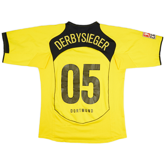 2004-05 Borussia Dortmund Home Shirt Derbysieger #05 - 6/10 - (M)